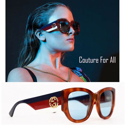 gucci blue and red stripe sunglasses|selfridges gucci sunglasses.